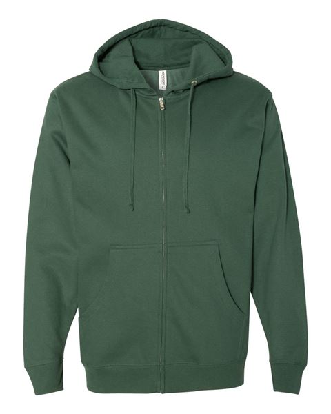 Custom Independent Trading Co. SS4500Z Midweight Hooded Full-Zip Sweatshirt